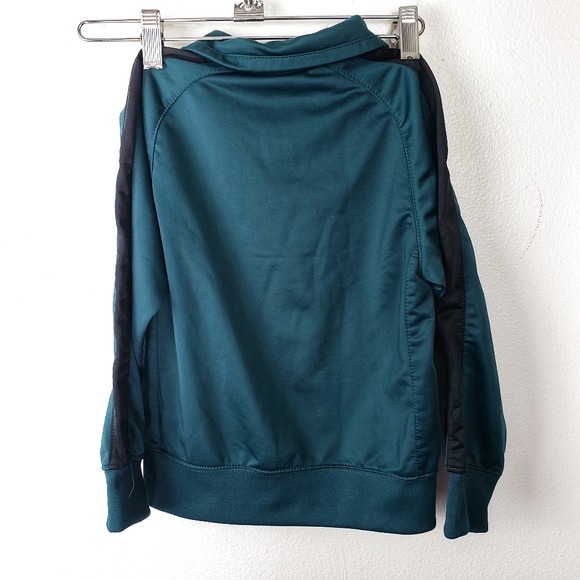NIKE Green Full Zip Track Jacket Boys Athleisure 6 - Picture 5 of 5